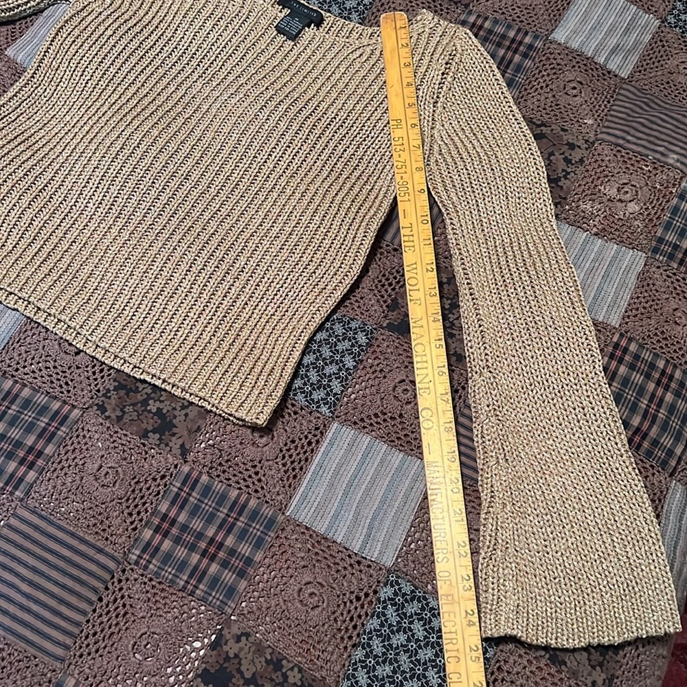 The Limited sweater, vintage metallic gold color - Picture 8 of 9